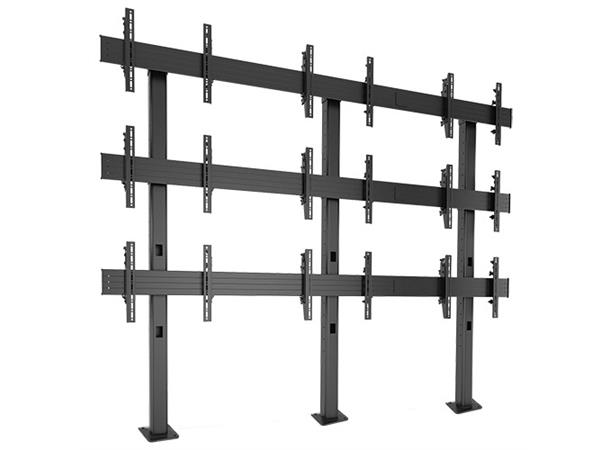 Chief Gulv Videovegg 3x3 Large Universal Sort Max 9x45 Kg Bolt Down 
